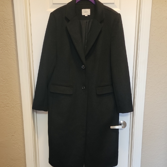 LOFT Jackets & Blazers - LOFT Elegant Dark Wool Coat sz Large